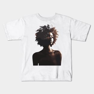 Afrocentric Woman Nature Kids T-Shirt